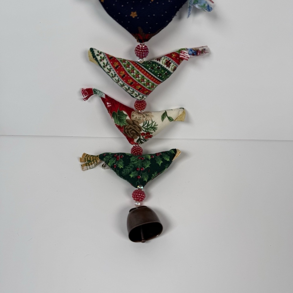 Handmade Prosperity 7 Chicken Hen Garland With Bell Beads Christmas Holiday D